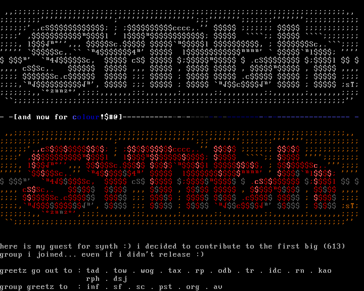 Synthetic ASCII Logo